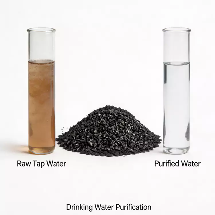 Drikkevannsrensing Coconut Shell Carbon